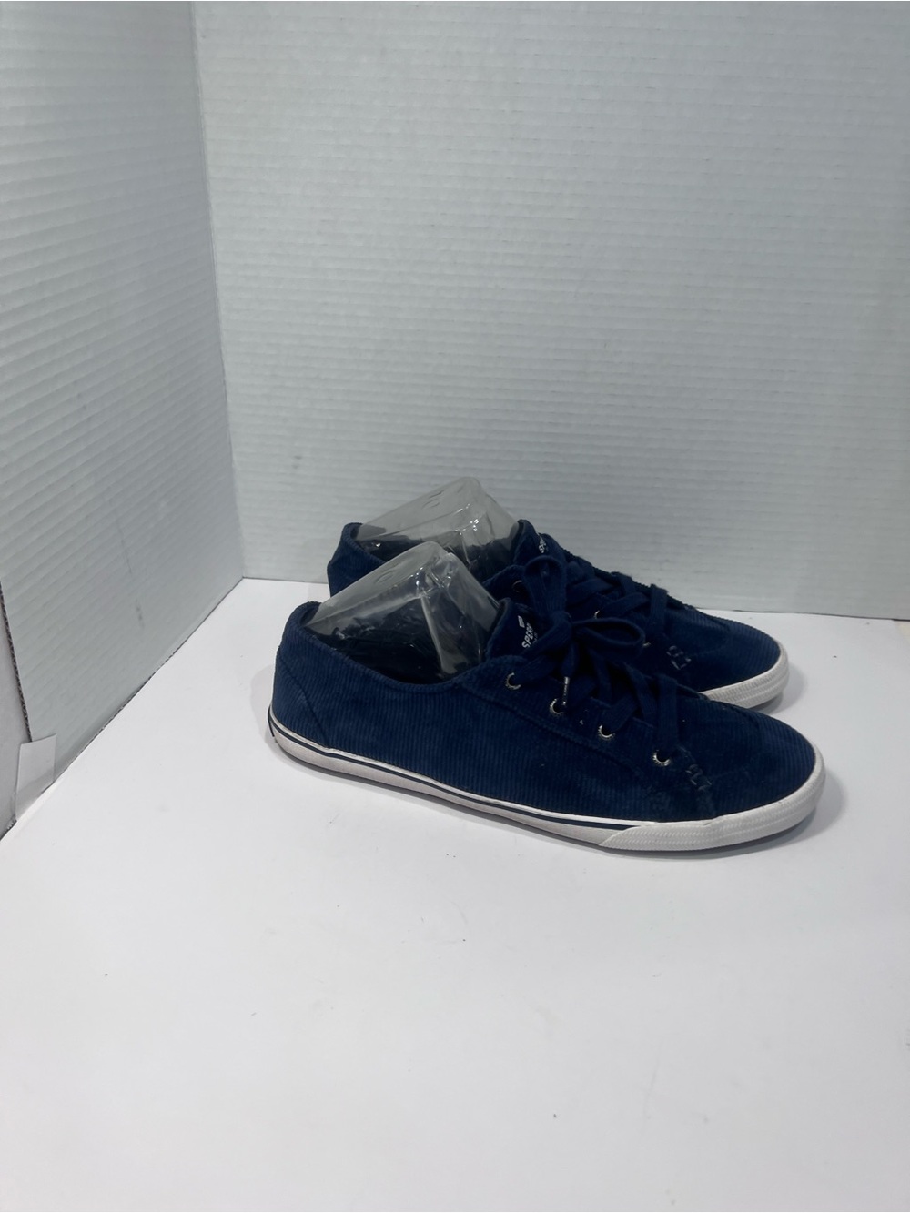 Sperry Navy Corduroy Low-Top Sneakers